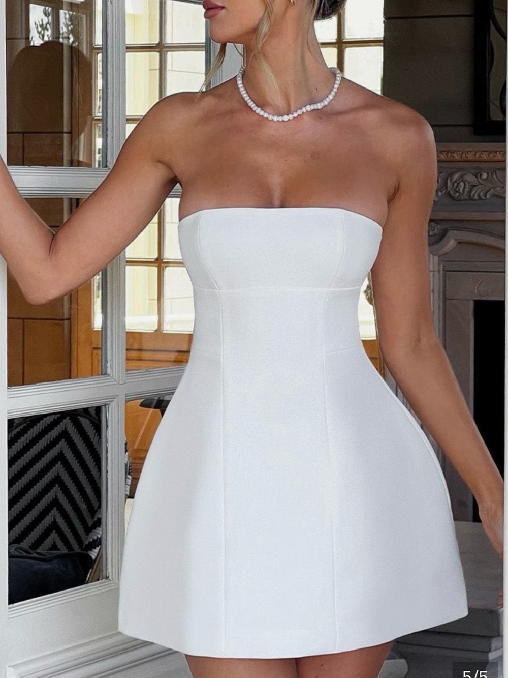 BABYBOO Asha Mini Dress - Ivory/White